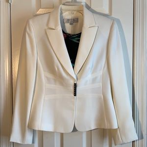 Tahari Off White Skirt Suit